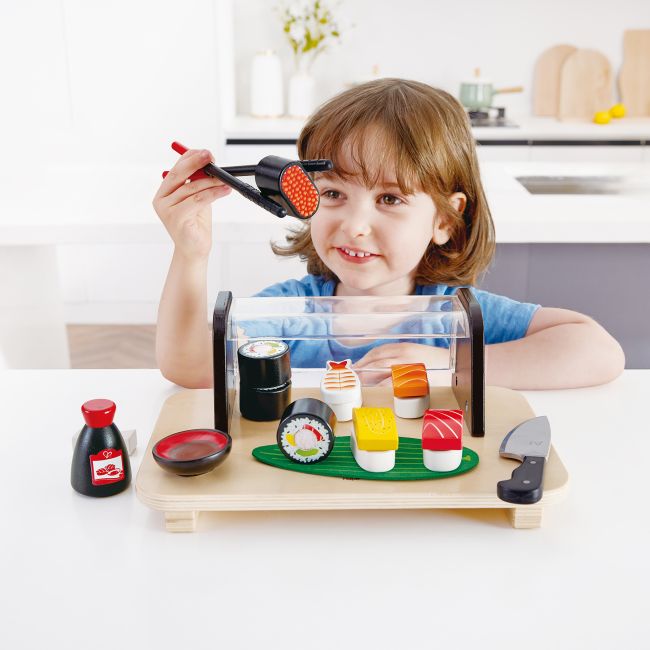Jucarie din lemn - Sushi (13 piese)