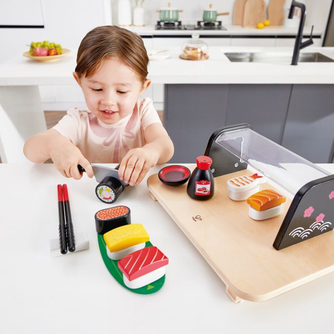 Jucarie din lemn - Sushi (13 piese)