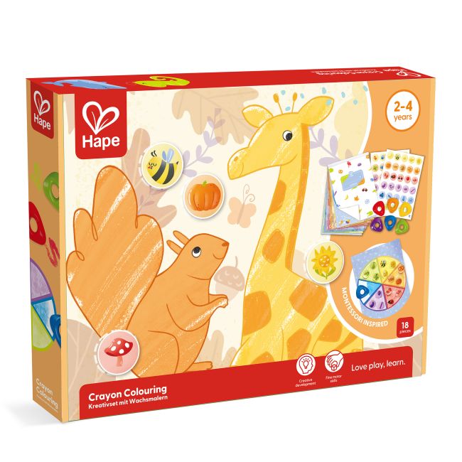 Kit desene cu creioane cerate - 18 piese