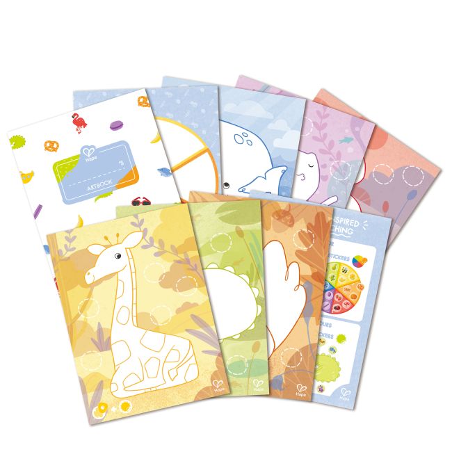 Kit desene cu creioane cerate - 18 piese