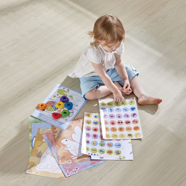 Kit desene cu creioane cerate - 18 piese