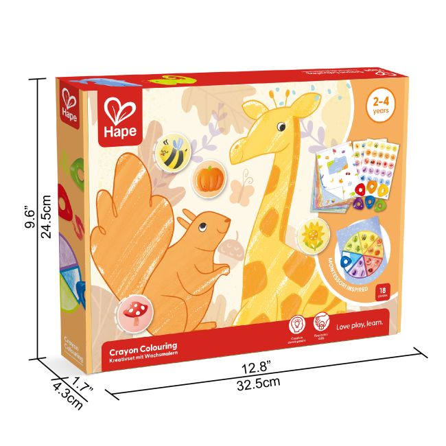 Kit desene cu creioane cerate - 18 piese