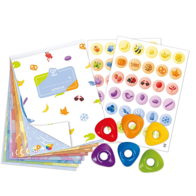 Kit desene cu creioane cerate - 18 piese