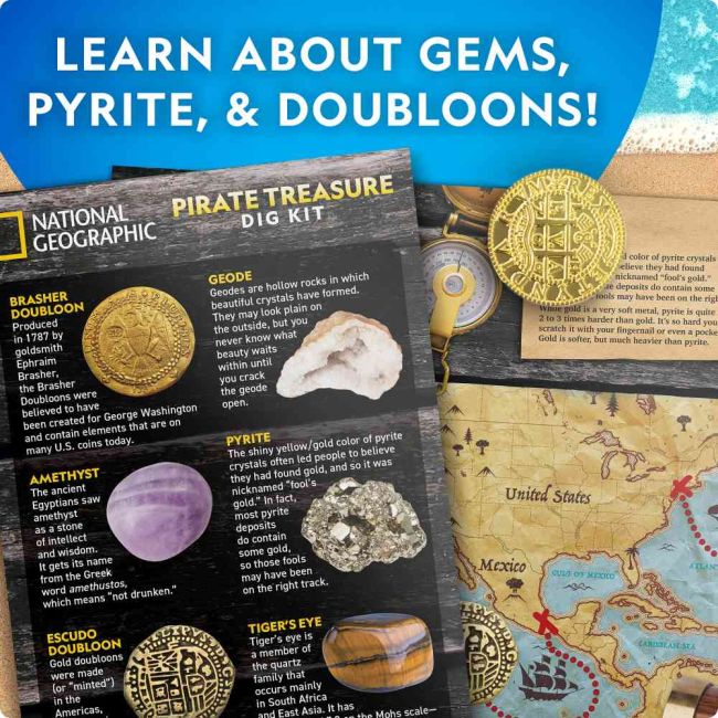 National Geographic - Kit creativ sa cautam comoara piratului ARTNG23616