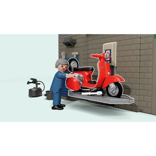 Playmobil - Atelier cu vespa rosie ARTPM71620