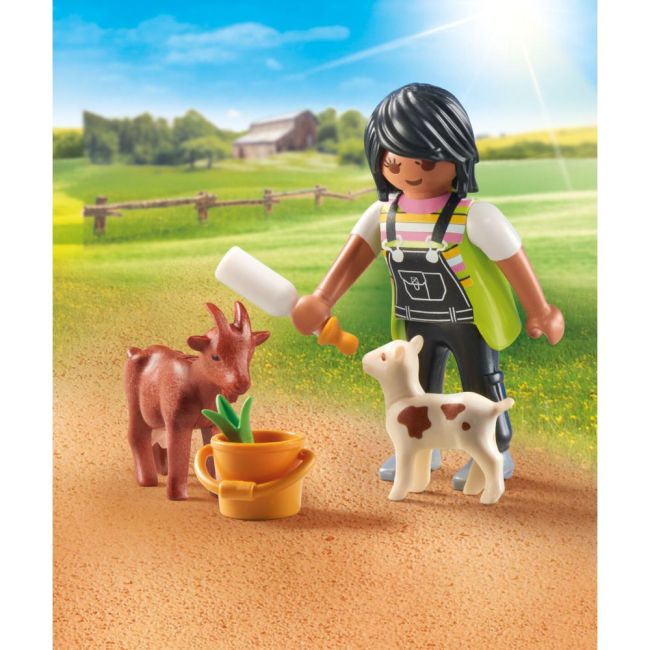 Playmobil - Figurina femeie cu capre ARTPM71759