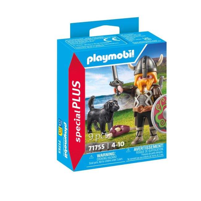 Playmobil - Figurina viking cu caine de paza ARTPM71755