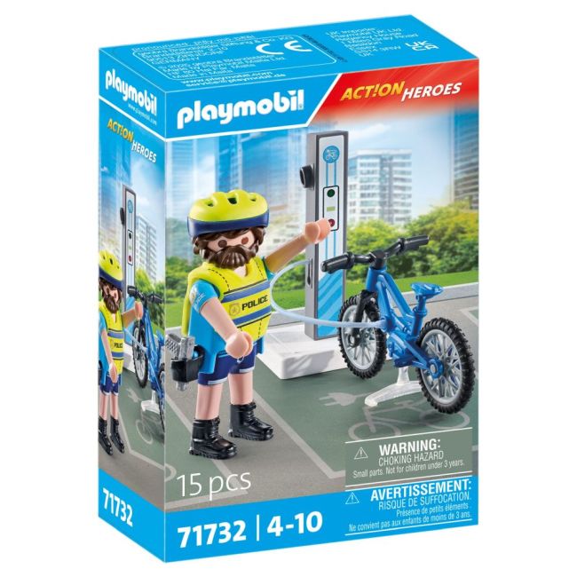 Playmobil - Politist cu bicicleta ARTPM71732