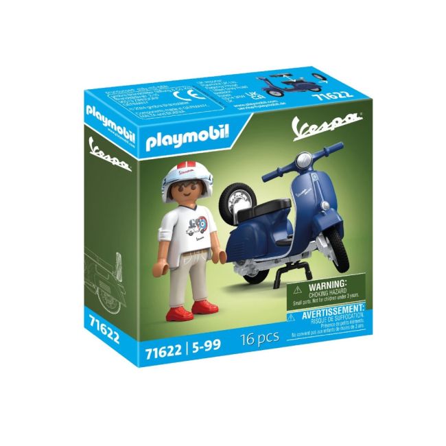 Playmobil - Vespa albastra cu un barbat ARTPM71622