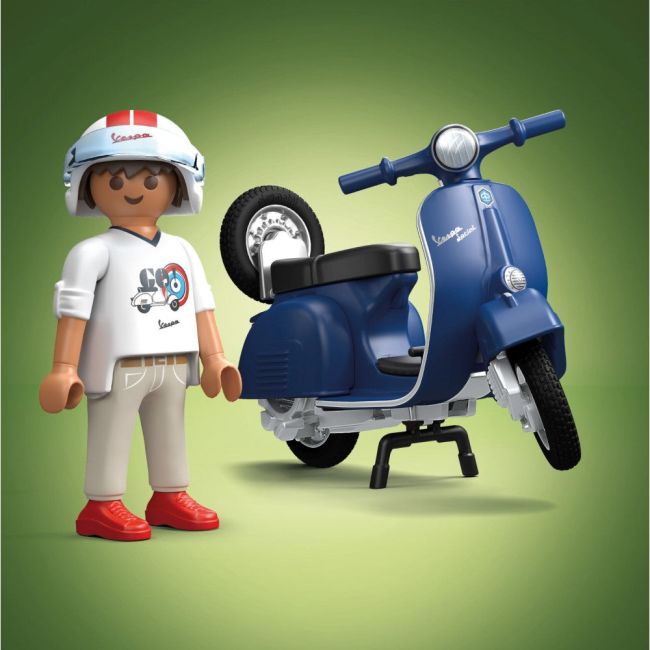Playmobil - Vespa albastra cu un barbat ARTPM71622