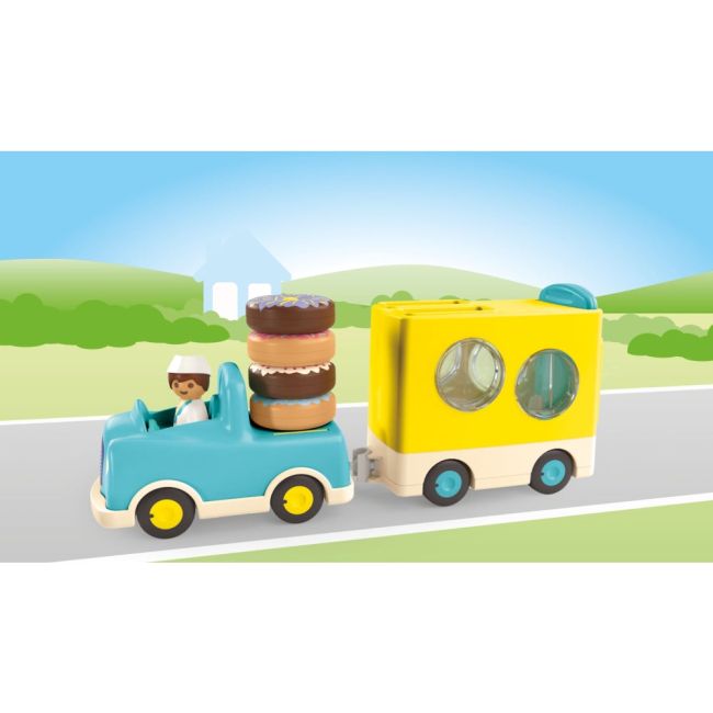 Playmobil Junior - Camion de stivuit si sortat cu gogosi ARTPM71702