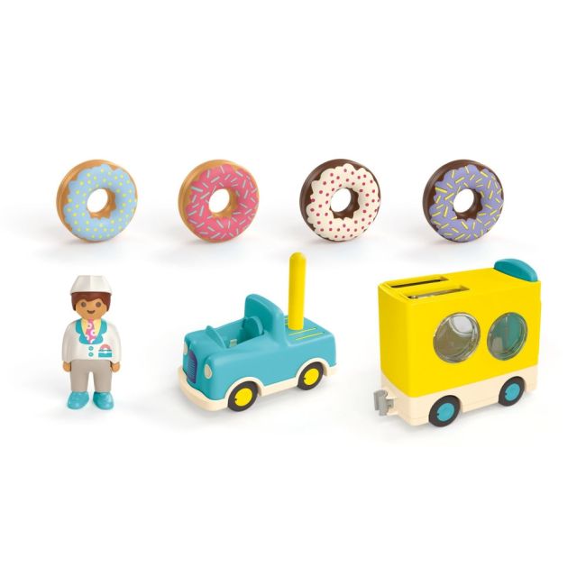 Playmobil Junior - Camion de stivuit si sortat cu gogosi ARTPM71702