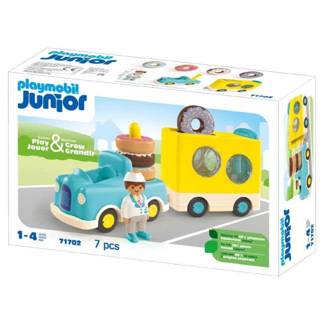 Playmobil Junior - Camion de stivuit si sortat cu gogosi ARTPM71702