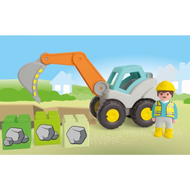 Playmobil Junior - Excavator cu brat mobil ARTPM71684