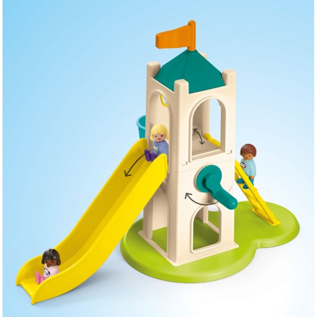 Playmobil Junior - Turn de aventura cu stand de inghetata ARTPM71703