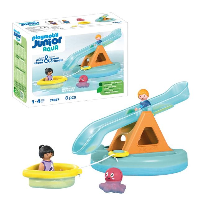 Playmobil Junior Aqua - Balansoar de apa si barcuta ARTPM71687