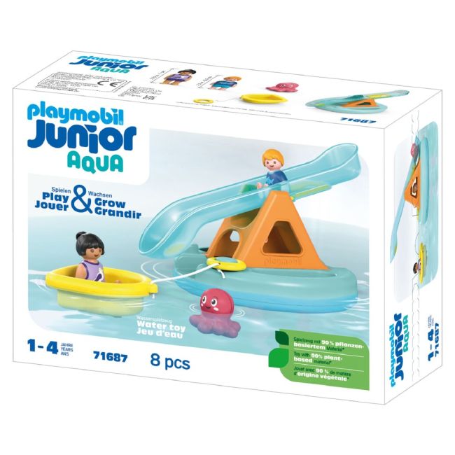 Playmobil Junior Aqua - Balansoar de apa si barcuta ARTPM71687