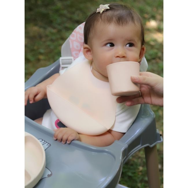 Baveta din silicon BabyJem (Culoare: Latte) JEMbj_7186