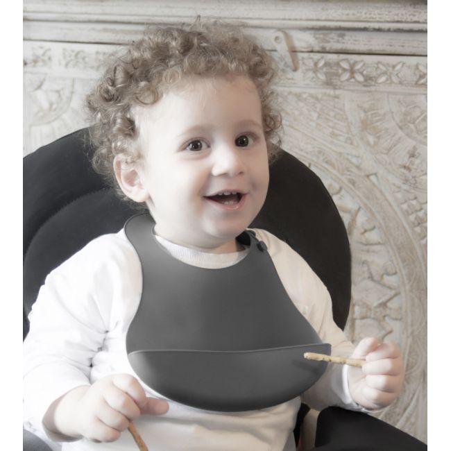 Baveta din silicon BabyJem (Culoare: Latte) JEMbj_7186
