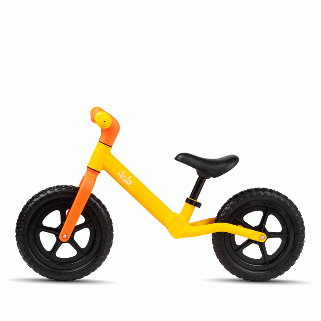 Bicicleta balans fara pedale Juju Fun Cruiser, Galbena JUJJU33124-Yellow