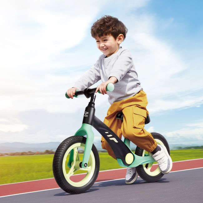 Bicicleta de echilibru pentru copii, verde