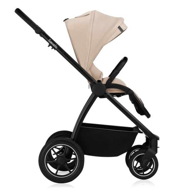 Carucior 3 in 1, Lionelo, Meril, Cu landou de dimensiune XL, Reversibil, Cu scoica auto testata ADAC, Cu accesorii, Pana la 22 kg, Conform cu EN1888-1 EN1888-2, EN1466, Bej BYNLO-MERIL_3IN1_BEIGE_SAND