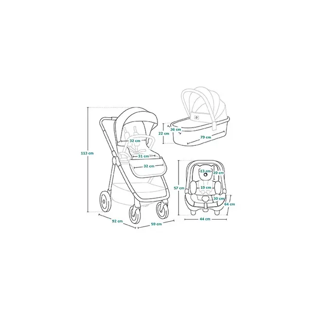 Carucior 3 in 1, Lionelo, Meril, Cu landou de dimensiune XL, Reversibil, Cu scoica auto testata ADAC, Cu accesorii, Pana la 22 kg, Conform cu EN1888-1 EN1888-2, EN1466, Bej BYNLO-MERIL_3IN1_BEIGE_SAND