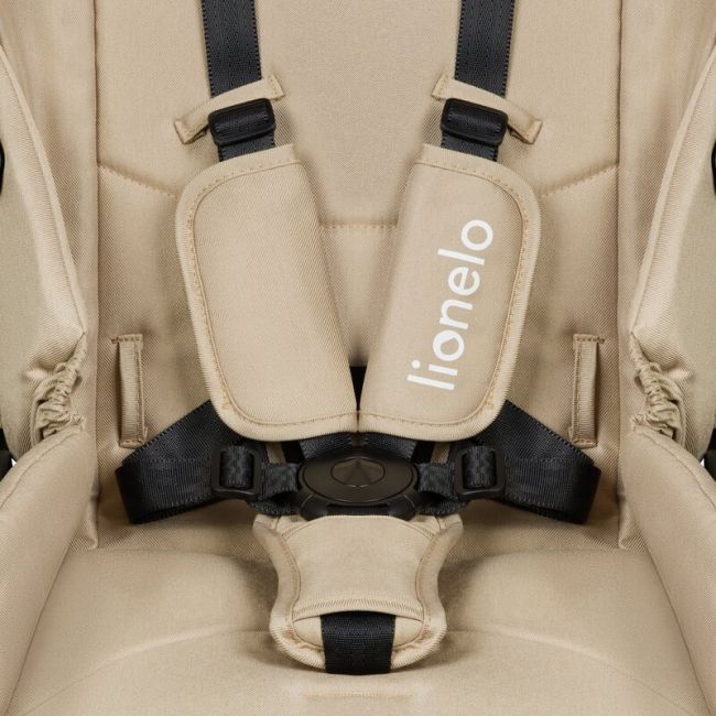 Carucior 3 in 1, Lionelo, Meril, Cu landou de dimensiune XL, Reversibil, Cu scoica auto testata ADAC, Cu accesorii, Pana la 22 kg, Conform cu EN1888-1 EN1888-2, EN1466, Bej BYNLO-MERIL_3IN1_BEIGE_SAND