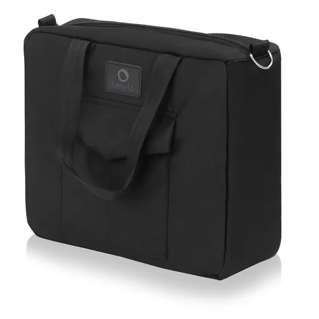 Carucior 3 in 1, Lionelo, Meril, Cu landou de dimensiune XL, Reversibil, Cu scoica auto testata ADAC, Cu accesorii, Pana la 22 kg, Conform cu EN1888-1 EN1888-2, EN1466, Negru BYNLO-MERIL_3IN1_BLACK_ONYX