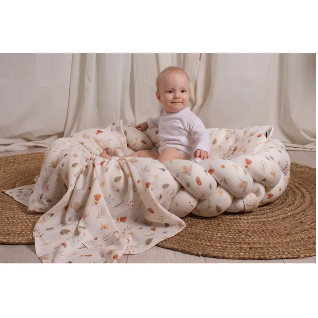 Perna Pentru Gravide Si Alaptare, Husa Detasabila Din Bumbac 100% Si Umplutura Antialergica Babysoft  , Comori Din Natura, Amy Pjb85686