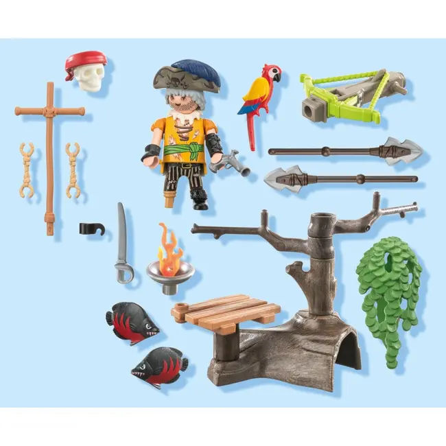 Playmobil - Pirat Playmobil cu balista ARTPM71795