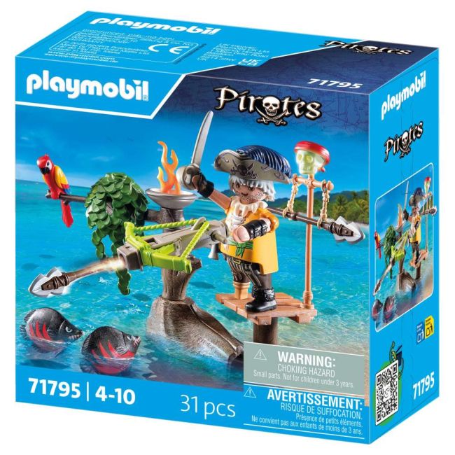 Playmobil - Pirat Playmobil cu balista ARTPM71795