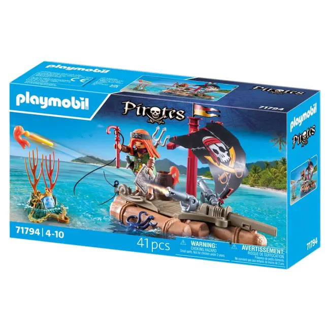 Playmobil - Pluta piratilor cu comoara Playmobil ARTPM71794