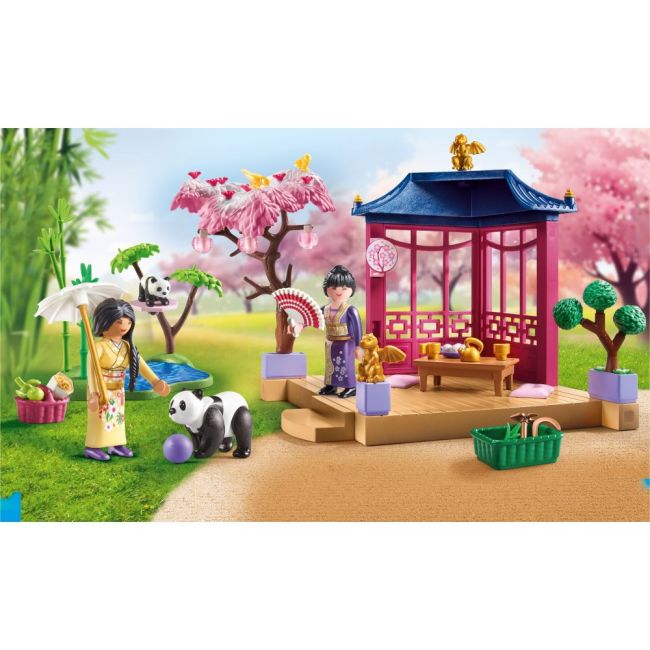 Playmobil - Promo Pack Gradina asiatica cu urs panda ARTPM71762