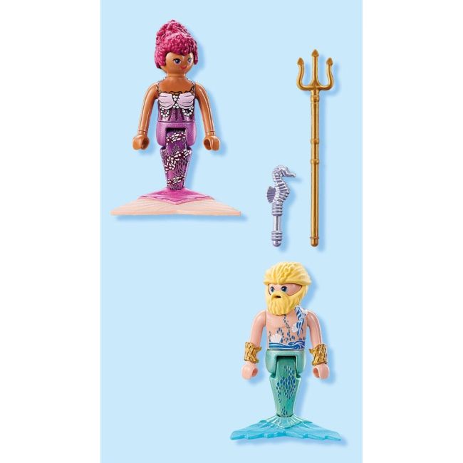 Playmobil - Set 2 figurine Sirena si Triton ARTPM71799