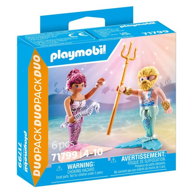 Playmobil - Set 2 figurine Sirena si Triton ARTPM71799
