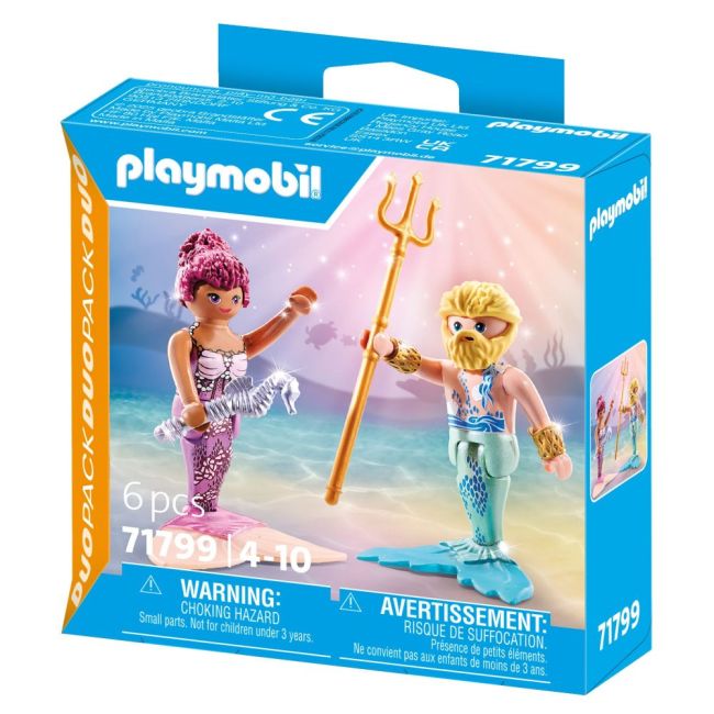 Playmobil - Set 2 figurine Sirena si Triton ARTPM71799