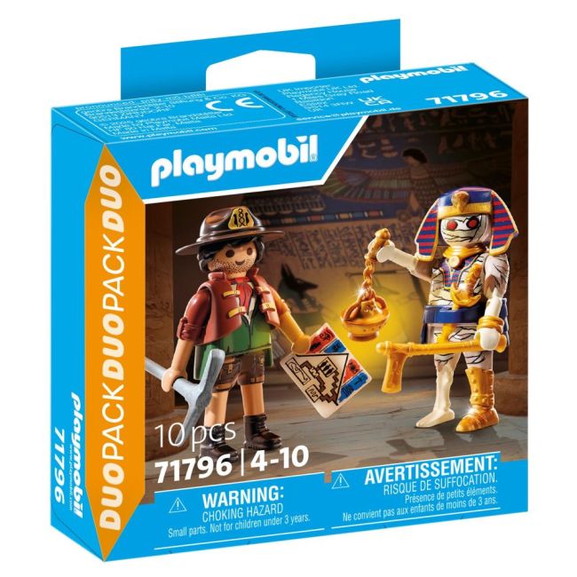 Playmobil - Set 2 figurine Vanator de comori si mumie ARTPM71796