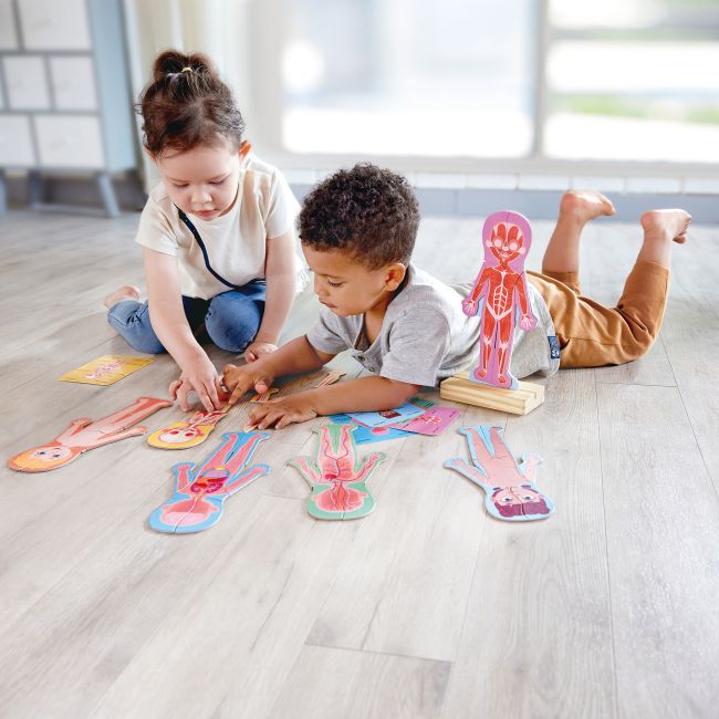 Puzzle magnetic corpul uman (68 piese)