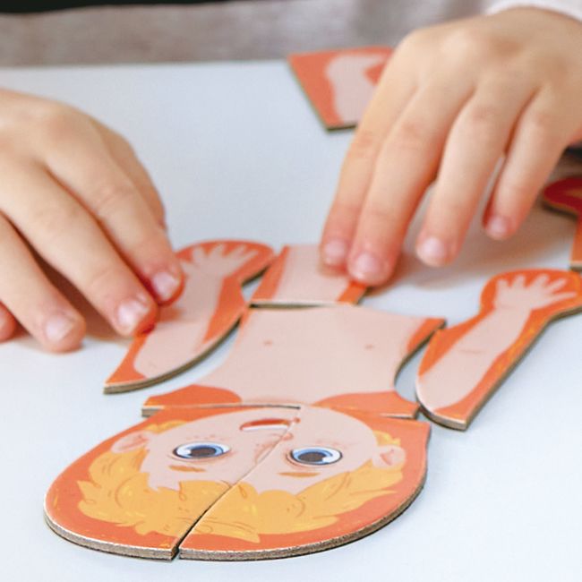 Puzzle magnetic corpul uman (68 piese)