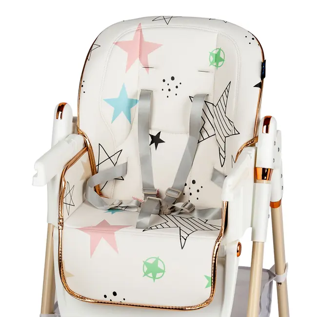 Scaun de masa Juju Eat&Fun, Pink Stars JUJJU1053-Pink-Stars