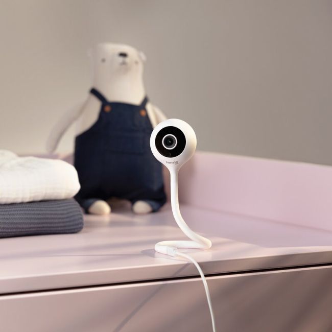 Video monitor, Lionelo, Babyline Smart, Cu aplicatie Smart Life, Cablu USB, Conexiune Wifi, Comunicare bidirectionala, Senzor de temperatura, Negru BYNLOC-BABYLINE_SMART_BLACK
