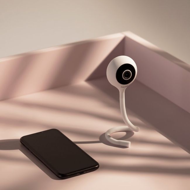 Video monitor, Lionelo, Babyline Smart, Cu aplicatie Smart Life, Cablu USB, Conexiune Wifi, Comunicare bidirectionala, Senzor de temperatura, Negru BYNLOC-BABYLINE_SMART_BLACK