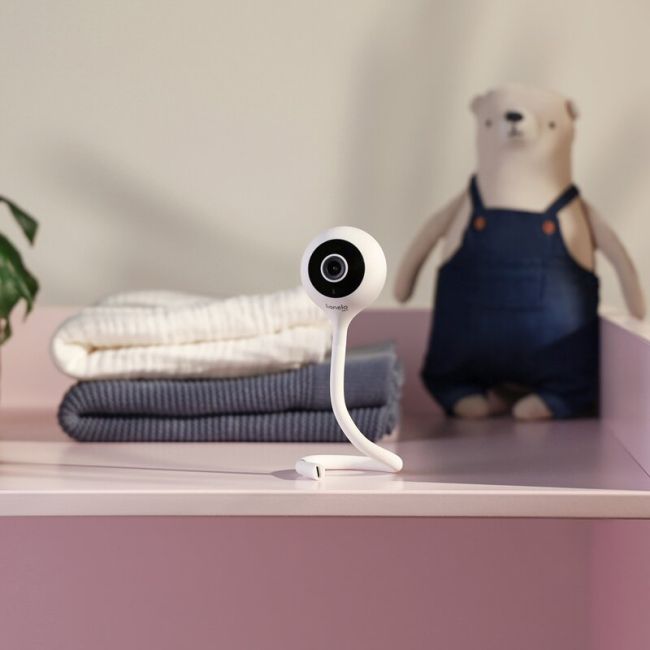 Video monitor, Lionelo, Babyline Smart, Cu aplicatie Smart Life, Cablu USB, Conexiune Wifi, Comunicare bidirectionala, Senzor de temperatura, Negru BYNLOC-BABYLINE_SMART_BLACK