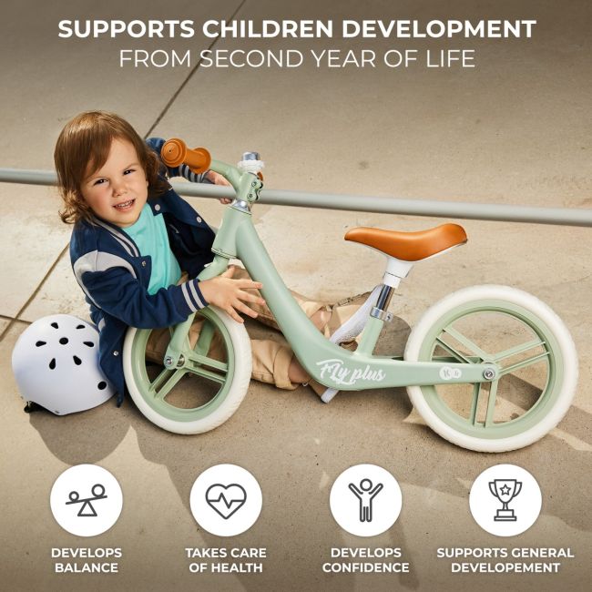 BICICLETA DE ECHILIBRU KINDERKRAFT FLY PLUS, BABY BLUE VIVKRFLPL00BLU0000