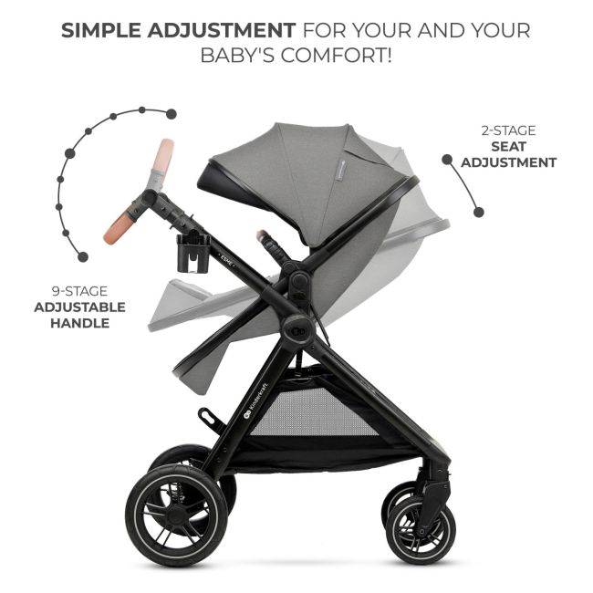CARUCIOR KINDERKRAFT ESME, 3 IN 1, MOONLIGHT GREY VIVKSESME00GRY3000