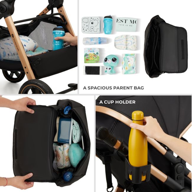 CARUCIOR KINDERKRAFT ESME, 3 IN 1, MOONLIGHT GREY VIVKSESME00GRY3000