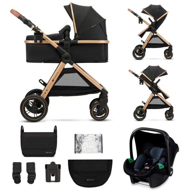 CARUCIOR KINDERKRAFT ESME, 3 IN 1, PURE BLACK VIVKSESME00BLK3000