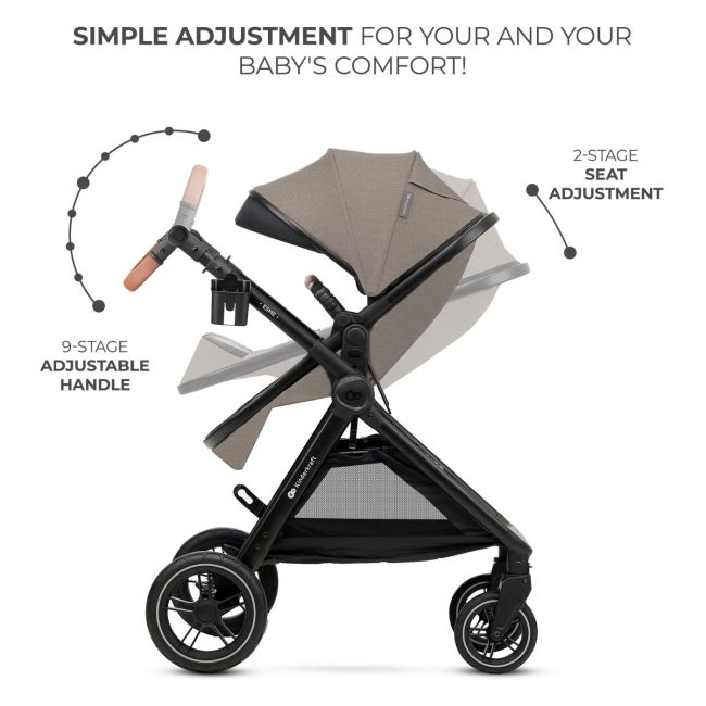CARUCIOR KINDERKRAFT ESME, 3 IN 1, SAND BEIGE VIVKSESME00BEG3000