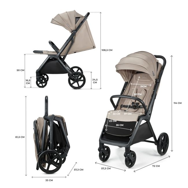 CARUCIOR SPORT KINDERKRAFT LOOM, 0-22 KG, LINEN BEIGE VIVKSLOOM00BEG0000